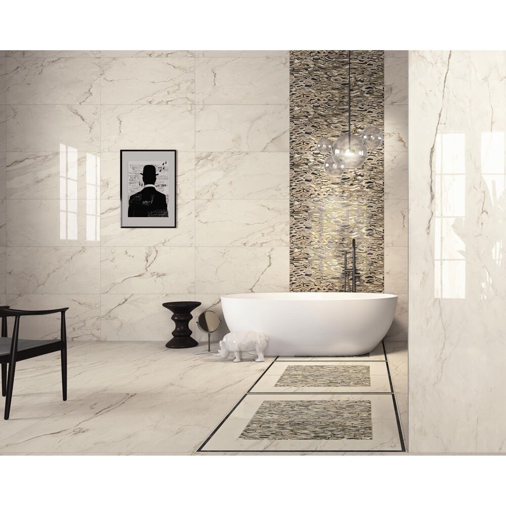 Emser Zabia Leopard 24" x 47" Glossy Porcelain Tile, , large