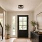 Vaxcel Harrison 3-Light Flush Mount in Matte Black, , large