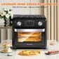 HOMLUX 11 Qt Air Fryer Toaster Oven in Black, , large
