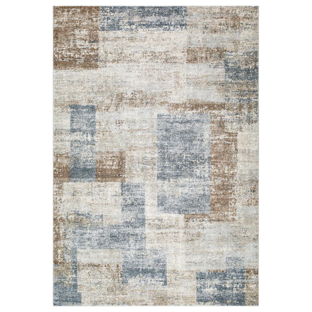 Surya Avellino 7"10" x 10" Light Beige, Light Gray, Gray, Tan, Deep Teal and Light Olive Area Rug, , large