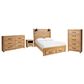 Ashley Pasklyn 4-Piece Queen Bedroom Set in Rich Honey Brown, , large