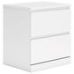Ashley Onita 2-Drawer Nightstand in White, , large