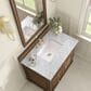 James Martin Vanities Lorelai 36" Single Vanity in Mid-Century Walnut with 3 cm Carrara White Marble Top, , large