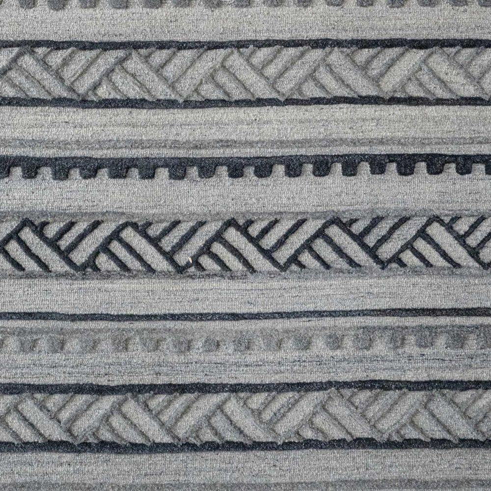 Capel Criss-Cross 9300RS05000800330 5&#39; 0&quot; x 8&#39; 0&quot; Graphite Area Rug, , large