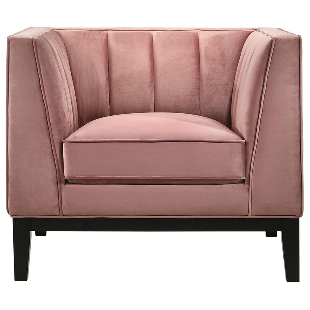 Mayberry Hill Calais Chair in Marine Rose Velvet, , large