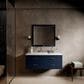 Lexora Home Castor 48" Single Bathroom Vanity in Blue with 2 cm White Quartz Top and Rectangular Sink, , large
