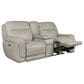 Sienna Designs Leather Power Reclining Console Loveseat with Power Headrests in Glacier Ice, , large