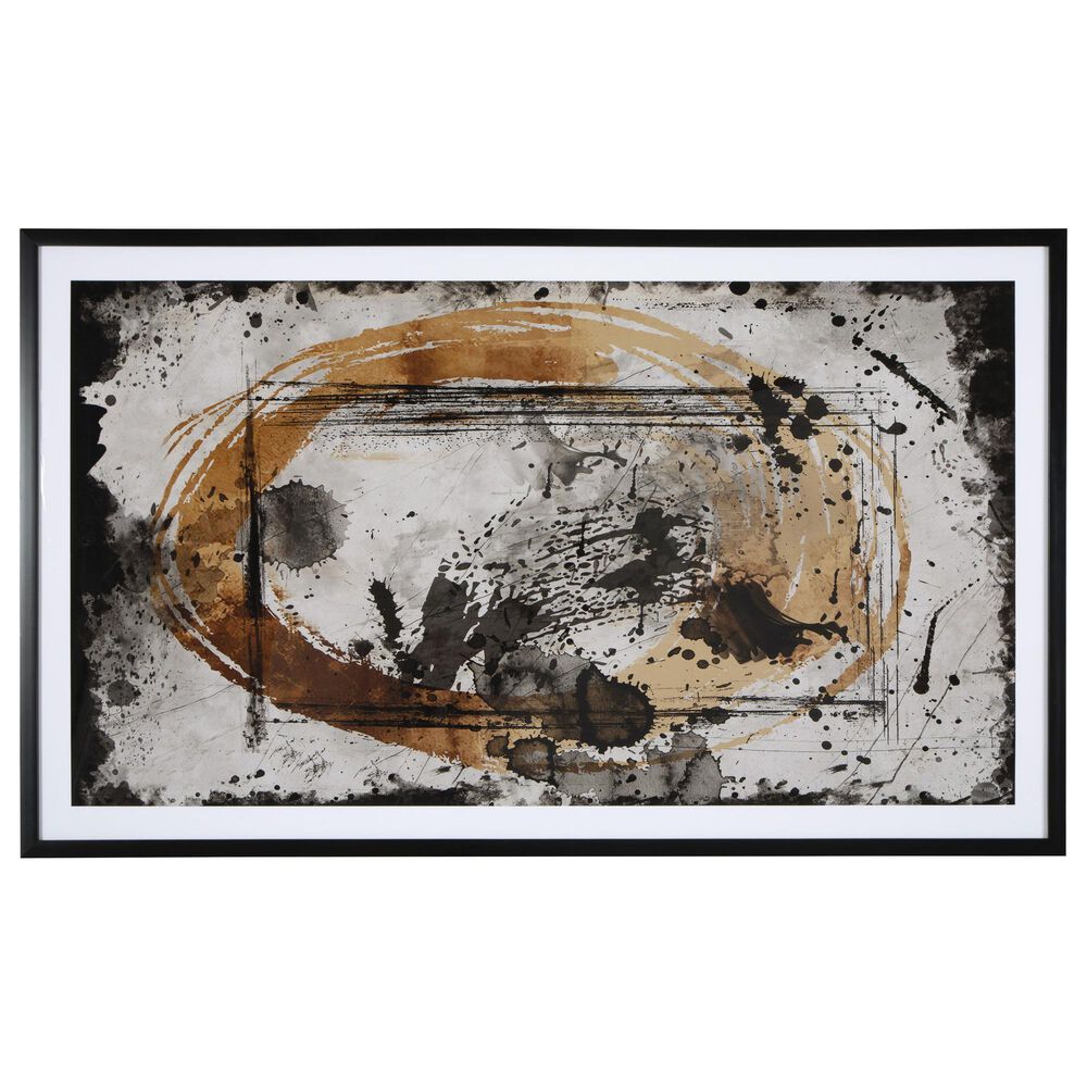 Ashley Clefting 37" x 62.63" Wall Art Set in Black, Caramel and Tan, , large