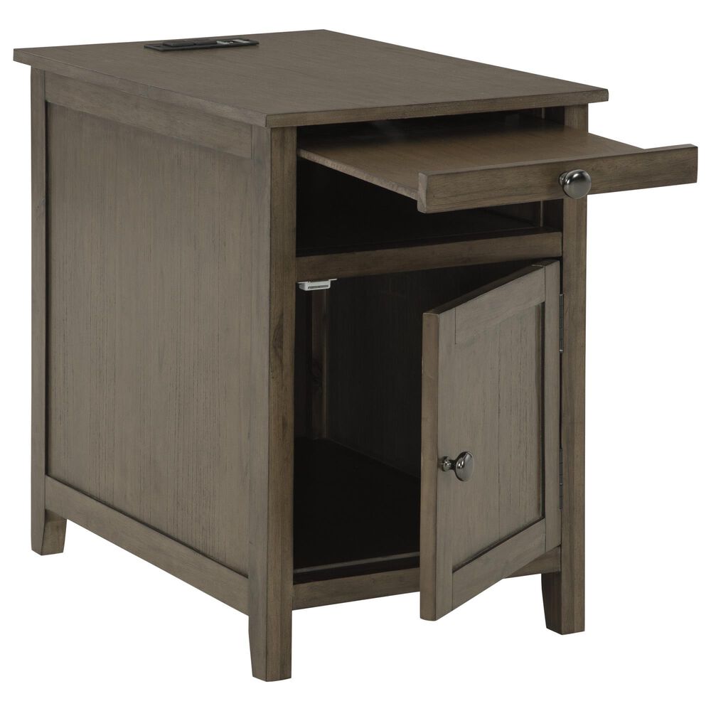 Ashley Treytown Chairside End Table in Grayish Brown, , large
