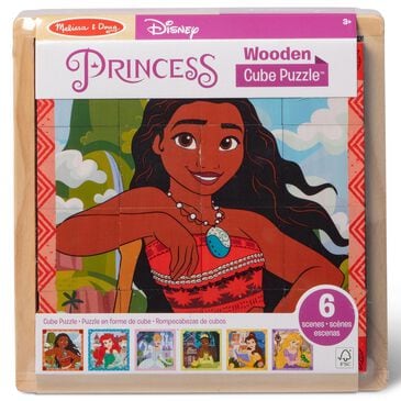 Melissa & Doug 112-Piece Disney Princess Wooden Cube Puzzle Set, , large