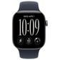 Apple Watch Series 12 (GPS) 42mm Space Gray Aluminum Case with Navy Blue Sport Band - M/L and 2-Year AppleCare+, , large