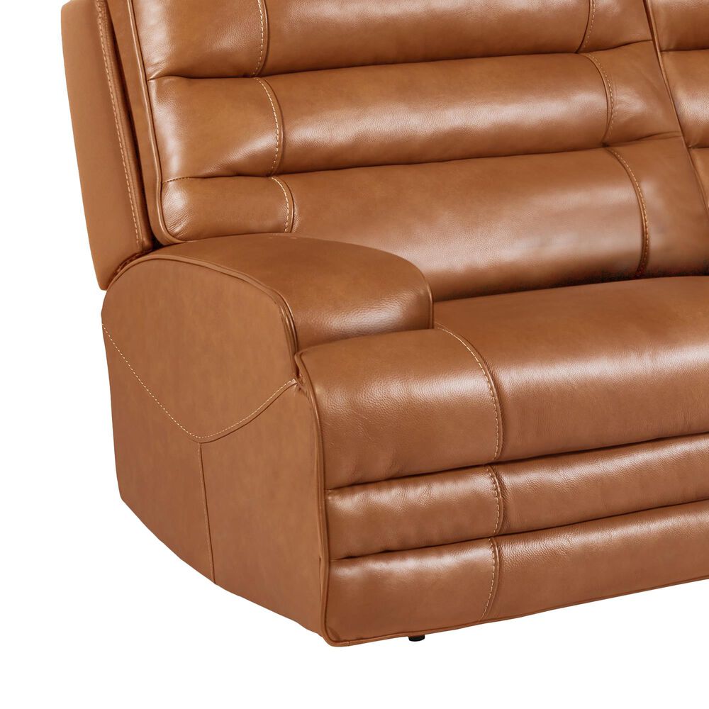 Oxford Furniture 6-Piece Leather Power Reclining Sectional in Softee Buckskin, , large