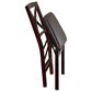 Linden Boulevard Triena Cross Back Folding Chair in Espresso, , large