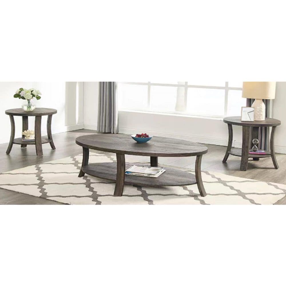 Titanic Furniture Gabriella 3-Piece Table Set in Brown, , large