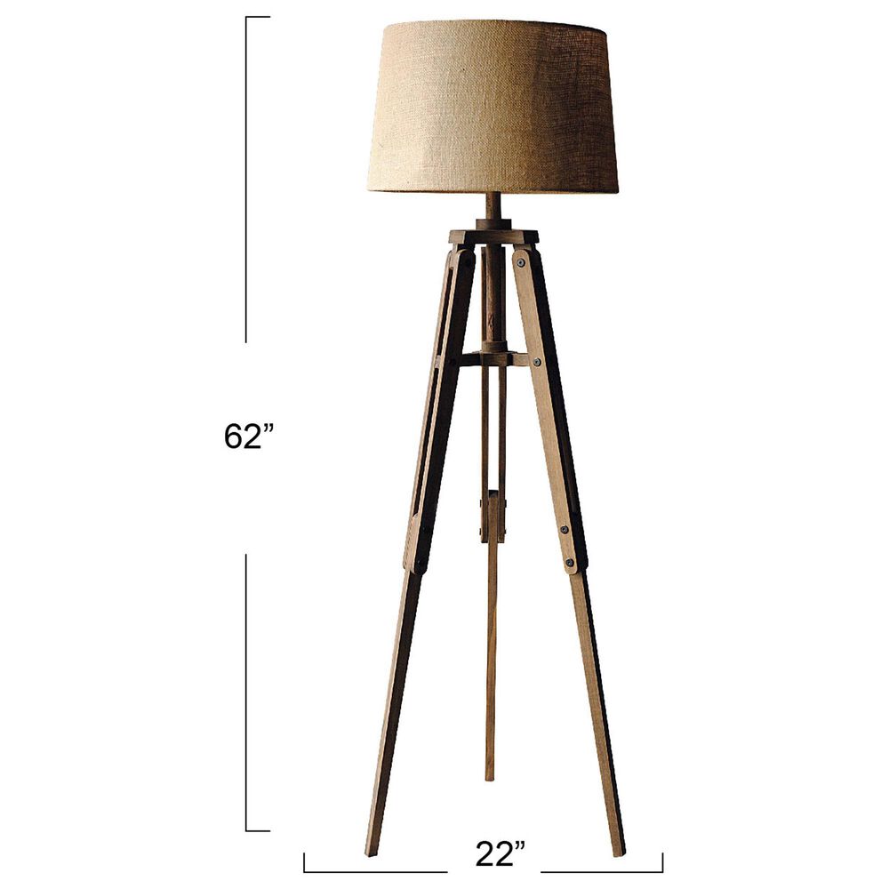 Creative Coop Mariner Floor Lamp in Brown, , large