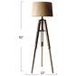 Creative Coop Mariner Floor Lamp in Brown, , large