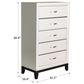 Crown Mark Akerson Chalk Chest in White, , large