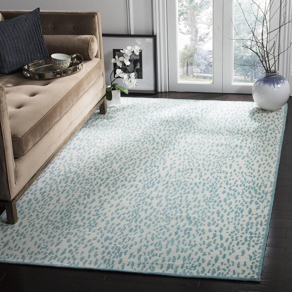 Safavieh Marbella 5&#39; x 8&#39; Turquoise and Ivory Area Rug, , large