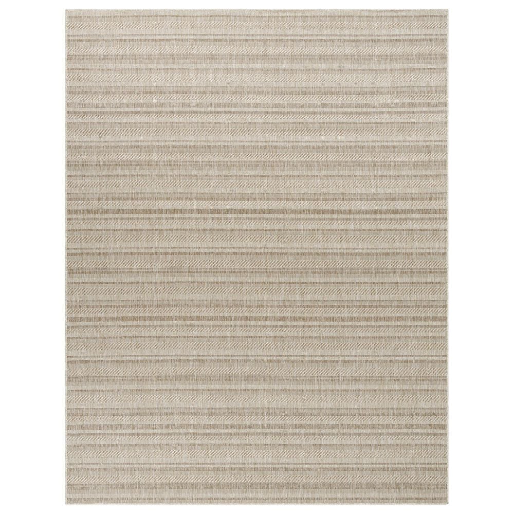 Surya Eagean EAG-2409 Light Beige, Brown, Cream and Light Brown 7&#39;10&quot; x 10&#39;2&quot; Indoor/Outdoor Area Rug, , large