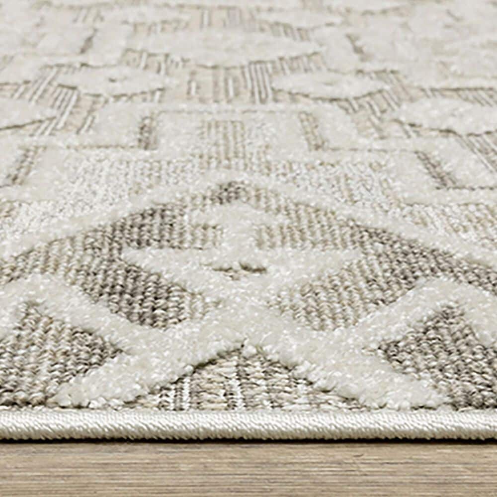 Oriental Weavers Tangier TAN03 3&#39;3&quot; x 5&#39; Beige Area Rug, , large