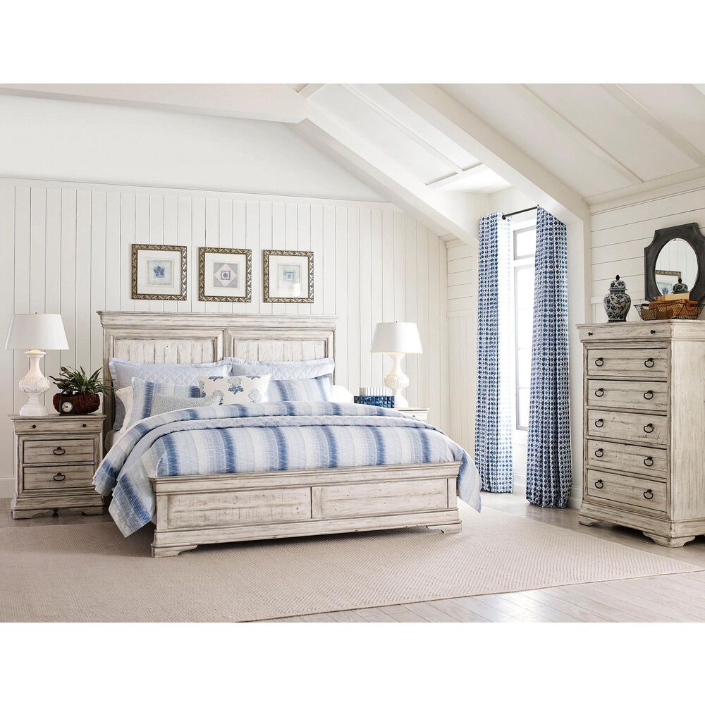 Kincaid Selwyn Carlisle Queen Panel Bed in Cottage White, , large