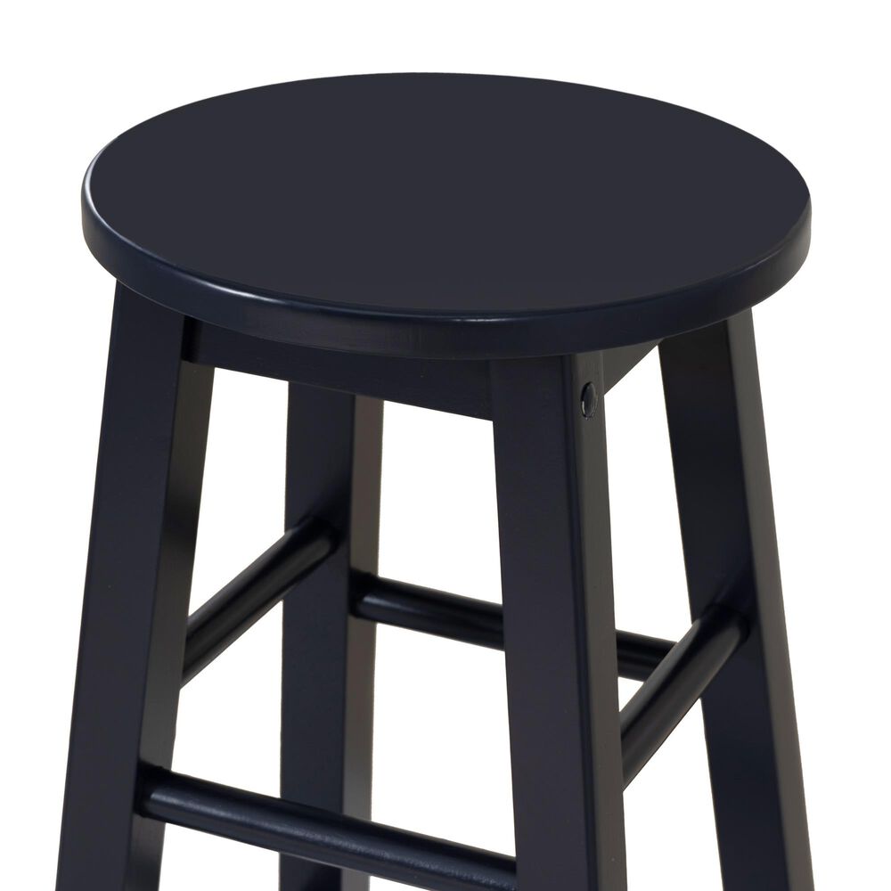 Linon Home Decor Abby 29" Bar Stool in Navy, , large