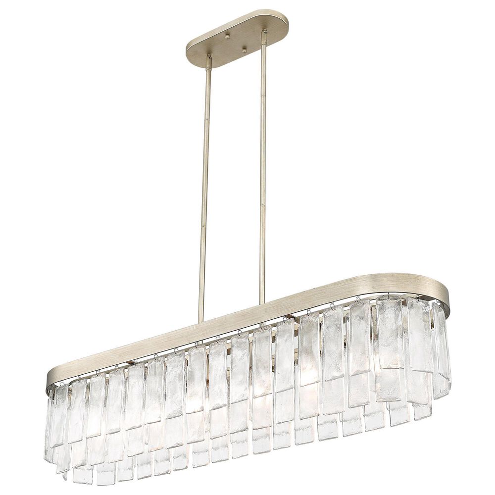 Golden Lighting Ciara 6-Light Linear Pendant in White Gold, , large