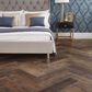 Karndean Korlok Select Salvaged Barnwood 6" x 24" Herringbone Vinyl Plank, , large
