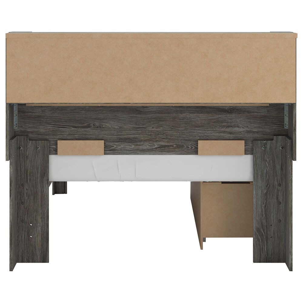 Ashley Frandern Full Bookcase Bed with Storage in Warm Gray, , large