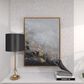 CosmoLiving by Cosmopolitan 40" x 30" Abstract Corner Wall Art in Black, Metallic Gold, White and Smoky Gray, , large