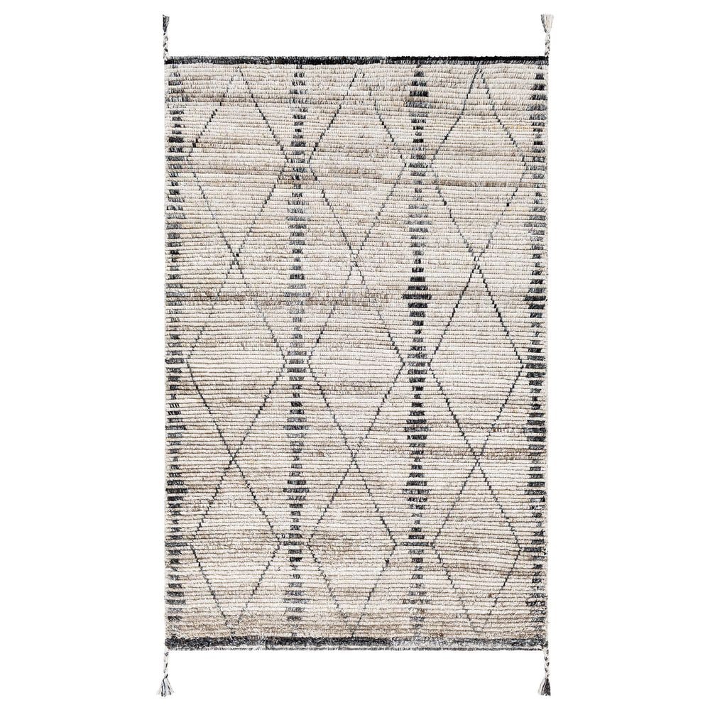 Surya Birch 2" x 3" Beige, Cream, Gray, Charcoal and Black Area Rug, , large