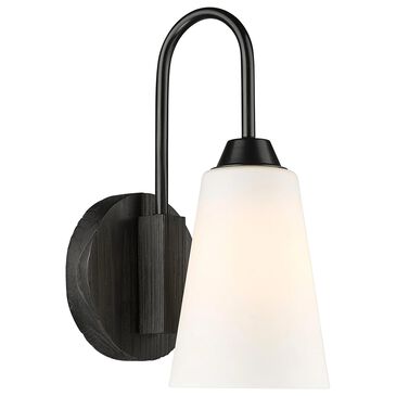 Golden Lighting Neela 1-Light Wall Sconce in Matte Black, , large