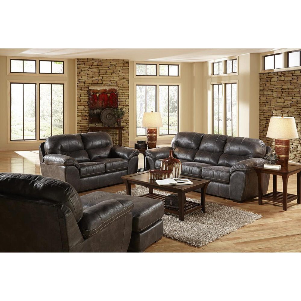 Catnapper Casual Gray Bonded Leather Chair , , large
