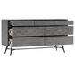 Blue River Makena 6 Drawer Dresser in Gray Acacia Wood, , large