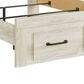Ashley Cambeck King Storage Bed in Whitewash with Lighting, , large