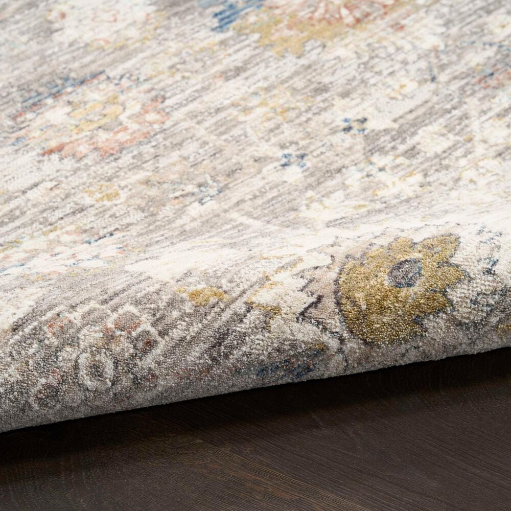 Nourison Antique Fusion Grey 3'11" x 5'10" Area Rug, , large