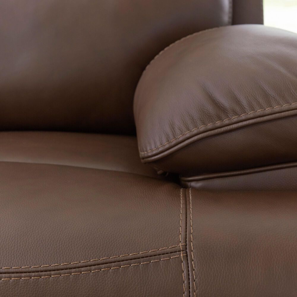 Ashley VonRyan Power Recliner with Adjustable Headrest in Tobacco, , large
