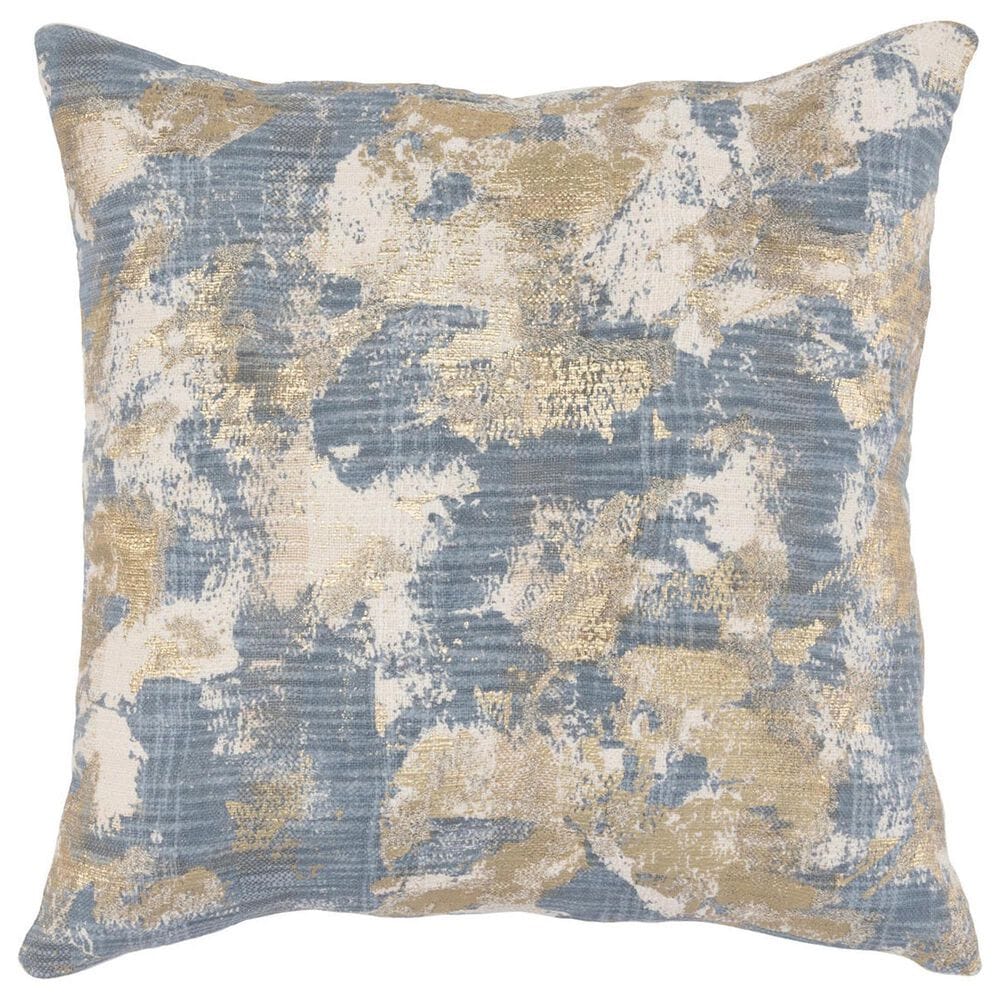 Classic Home Treasury 22" Square Throw Pillow in Rain Blue, , large