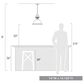 Golden Lighting Duncan 1-Light Pendant with Rod in Matte Black, , large