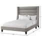 Simeon Collection Jacob Queen Upholstered Bed in Luxe Light Grey, , large