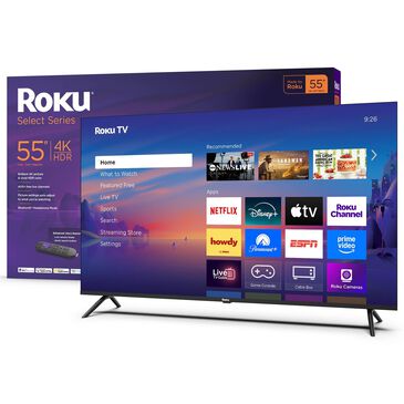 Roku 55" Class Select Series 4K LED in Black - Smart TV, , large