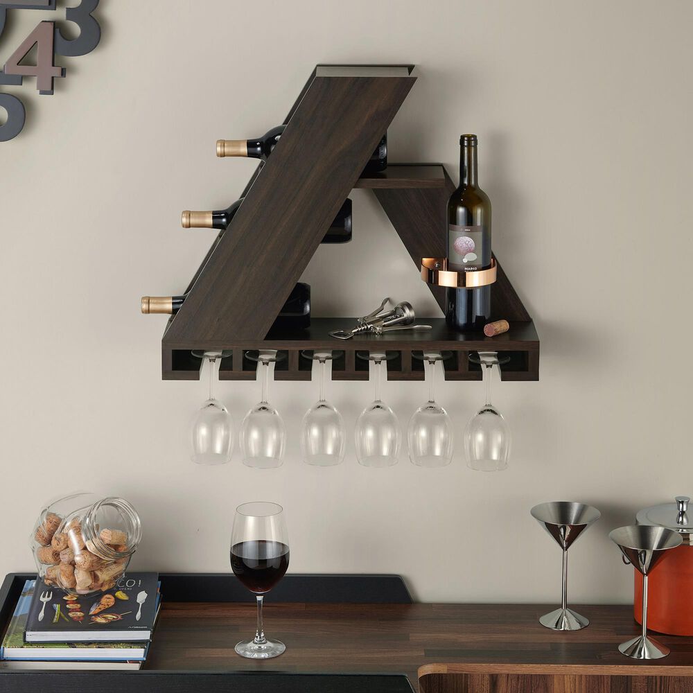 Furniture of America Keith Wine Rack in Wenge, , large
