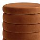 Jennifer Taylor Home Fuji Storage Ottoman in Burnt Orange, , large