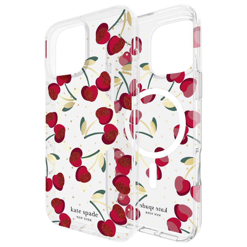 Kate Spade Protective Magsafe Case for Apple iPhone 16 Pro Max in Cherry Dot, , large