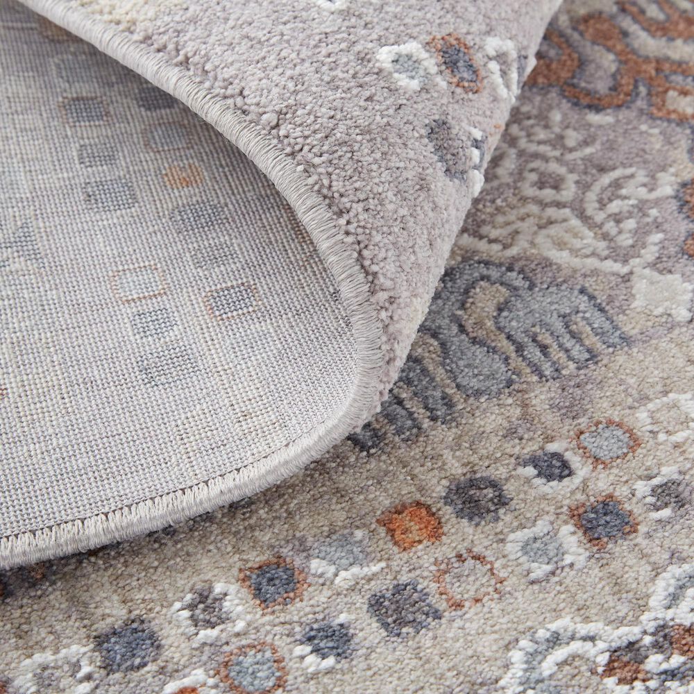 Feizy Francisco 5&#39; x 8&#39; Rust and Gray Area Rug, , large