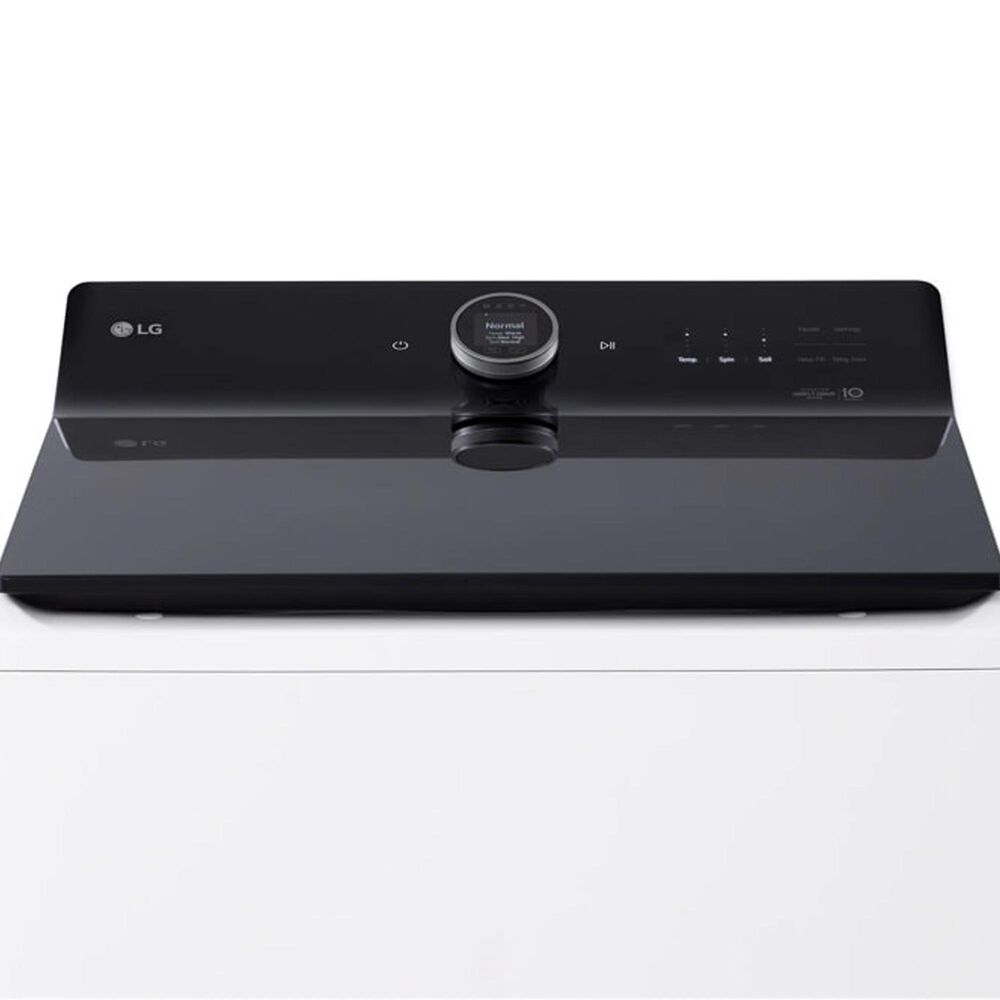 LG 5.5 Cu. Ft. Smart Top Load Washer and 7.3 Cu. Ft. Electric Dryer Laundry Pair in White, , large