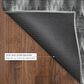Dalyn Rug Company Soft Essentials Chevron Black 8" Round Area Rug, , large