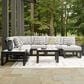 Ashley Beachloft 6-Piece Outdoor Sectional with Table in Gray, , large