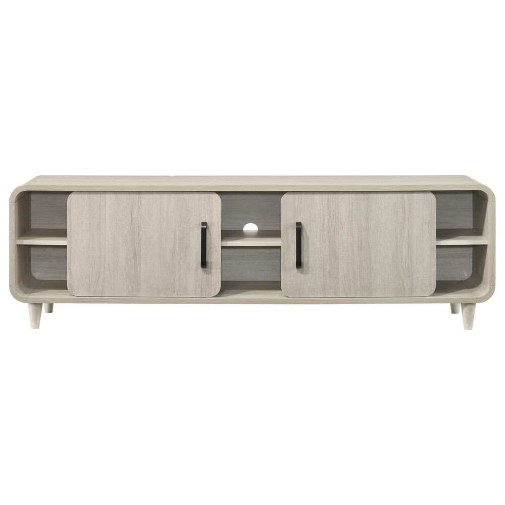 Crown Mark Nyomi 71" TV Stand in White, , large