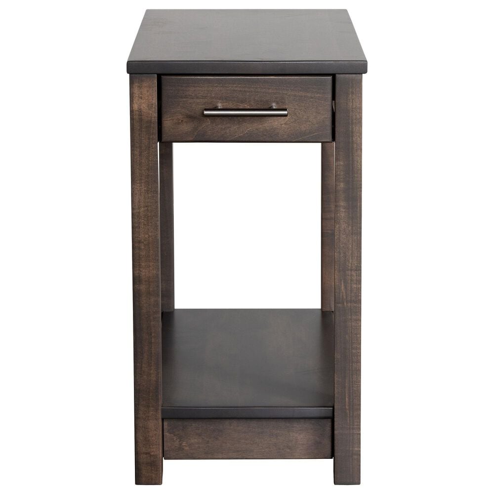 Y & T Woodcraft Avon Urban Chairside Table in Smoke, , large
